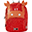 Backpack for Preschool, Mrs Crab - Cotton (23x12x31cm) Backpack for Preschool, Mrs Crab - Cotton (23x12x31cm)