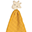 Giraffe Comforter with Rubber Teether, Yellow - Natural Rubber and Organic Cotton