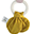 Safari Teething Ring, Yellow - Natural Rubber and Organic Cotton
