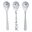 Spoon Happy Dots 3 Pcs Set, Grey Spoon Happy Dots 3 Pcs Set, Grey