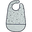 Waterproof Bib with Pocket Contour, Blue - 42x27,5 cm - Velcro closing Waterproof Bib with Pocket Contour, Blue - 42x27,5 cm - Velcro closing