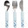 Cutlery Set, Blue - Stainless steel