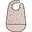 Waterproof Bib with Pocket Contour, Powder - 42x27,5 cm - Velcro closing Waterproof Bib with Pocket Contour, Powder - 42x27,5 cm - Velcro closing