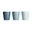3-Pack Yummy Mini Mug, Blue Tones - 160 ml