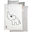 Bedding Set Duvet Cover and Pillowcase Elphee, White - Baby 70x100 cm - 100% cotton Bedding Set Duvet Cover and Pillowcase Elphee, White - Baby 70x100 cm - 100% cotton