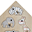 Peg Wooden Puzzle, Deer Friends - From12 Months