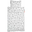 Bedding Set Duvet Cover and Pillowcase Contour, White - Junior 100 x 140 cm - 100% cotton Bedding Set Duvet Cover and Pillowcase Contour, White - Junior 100 x 140 cm - 100% cotton