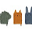 Sylvester Washcloth, 3 Pack - Dino Mix