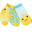 Grip+Easy Antislip Socks 3 Pack - Puddles the Duck - 0-24 months Grip+Easy Antislip Socks 3 Pack - Puddles the Duck - 0-24 months
