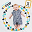 Baby’s First Year Swaddle + Cards Set, Mon Petit Coeur - For the social baby and parents! Baby’s First Year Swaddle + Cards Set, Mon Petit Coeur - For the social baby and parents!