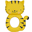 Teething Ring, Tiger - 100% Natural Rubber Teething Ring, Tiger - 100% Natural Rubber