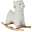 Rocking Lama, White - Poplar Wood Rocking Lama, White - Poplar Wood