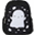 Big Backpack, Ghost, 27 x 32 x 15 cm - Black