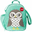 Insulated Lunch Bag - Owl Mint