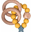Rattle Teething Ring 2-in-1 - Mustard - Natural Wood and Food Grade Silicone!