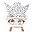 Angel Universal Seat Cushion - Jersey Leopard