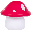 Little LED Light - Mushroom red Little LED Light - Mushroom red