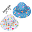 Baby Reversible Summer Hat Anti-UV UPF 50+ Pattern Butterfly+Floral Baby Reversible Summer Hat Anti-UV UPF 50+ Pattern Butterfly+Floral