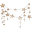Falling Star Garland - Gold Glitter - 2.5mt Long Falling Star Garland - Gold Glitter - 2.5mt Long