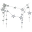 Falling Star Garland - Silver Glitter - 2mt Long
