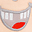 Washable Mask for Kids - Smiling Teeth - 3 Layers - Filtering over 95% - 100% Oeko-Tex certified cotton