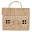 Rattan Casa Bag - Straw - 21x19x10 cm