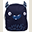 Little Backpack Monster 21 x 26 x 10 cm - Navy