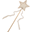 Luna Star Wand - Natural Sparkling Tulle Luna Star Wand - Natural Sparkling Tulle