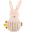 Mini Wobbly Soft Toy - Mrs Rabbit Mini Wobbly Soft Toy - Mrs Rabbit