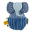Mini Wobbly Soft Toy - Mrs Elephant