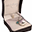 Call Angel Bola with Silver, Zircon Chain, Squared Aquamarine Stone