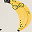 Teething Ring Paddle - Banana - Silicone and Organic Cotton Teething Ring Paddle - Banana - Silicone and Organic Cotton