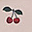 Pacifier Strap Cherry - Organic Cotton Pacifier Strap Cherry - Organic Cotton