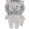 Mini Lion Knit Soft Toy with Rattle - 16 cm - 100% Organic Cotton