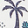 Don Retro Vest - Palm Tree - 100% Organic Cotton
