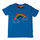 Avery Applique Top - Cobalt/Rainbow - Organic Cotton