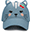Summer Brim Cap 3D - Cat Denim - Elasticated Cotton (4-6 Years)