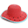 Straw Hat Anti-UV SPF 50+ - Watermelon