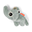 Tiny Sensory Rattle Elphee - Blue