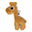 Tiny Sensory Rattle Raffi - Mustard