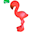 Flamingo Natural Rubber Squeaker