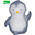 3-in-1 Rattle, Teether, Bath Toy - Penguin, My First Arctic Animals - 100% Natural Rubber