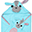 Baby Towel with Hood - Yorkie - 100% cotton Baby Towel with Hood - Yorkie - 100% cotton