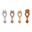 Liva Silicone Spoon 4 pack - Lavender Multi Mix Liva Silicone Spoon 4 pack - Lavender Multi Mix
