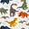 Baby Blanket 75 x 100 cm - Dino Friends - 100% Cotton Muslin Baby Blanket 75 x 100 cm - Dino Friends - 100% Cotton Muslin
