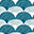 Crib Fitted sheet - Rainbows Moroccan blue 70x140cm