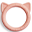 Cat Teether - 100% Food-Grade Silicone - Blush Cat Teether - 100% Food-Grade Silicone - Blush