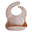 Waterproof Bib with Pocket - 100% Food-Grade Silicone - Vanilla Confetti Waterproof Bib with Pocket - 100% Food-Grade Silicone - Vanilla Confetti