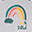 Sun Cap for Stroller - Rainbow - UV protection