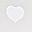 NannaDì Amelie Baby Nest - Cream Hearts - with Mattress - 85x50 cm